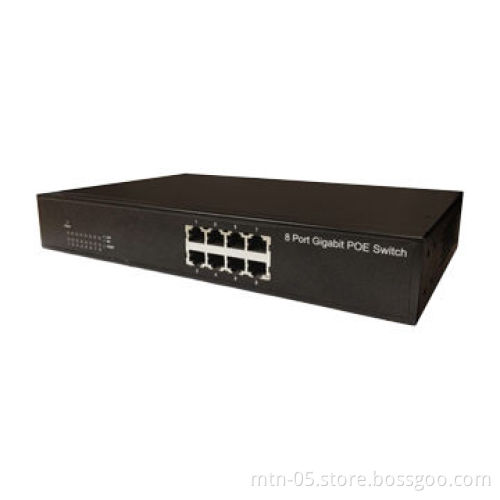 8-port Dump Switch, Supports MAC Address Automatic-learning and Automatic-aging